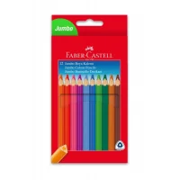 Faber Castell ORİJİNAL Jumbo Üçgen Boya Kalemi, 12 Renk