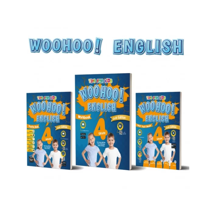 Kırmızı Beyaz 4.Sınıf Gold Edition Woohoo English 3lü Set