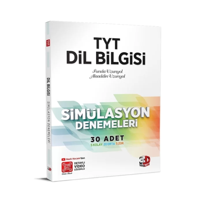 Tyt 3d Dil Bilgisi Simülasyon Denemeleri 30 Adet Video Çözümlü