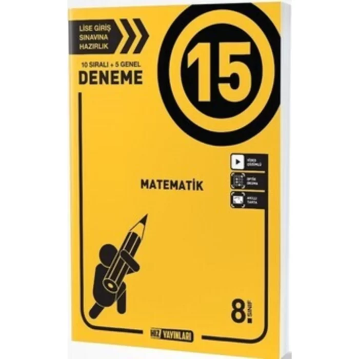 Hız Yayınları 8. Sınıf Matematik 15 Deneme