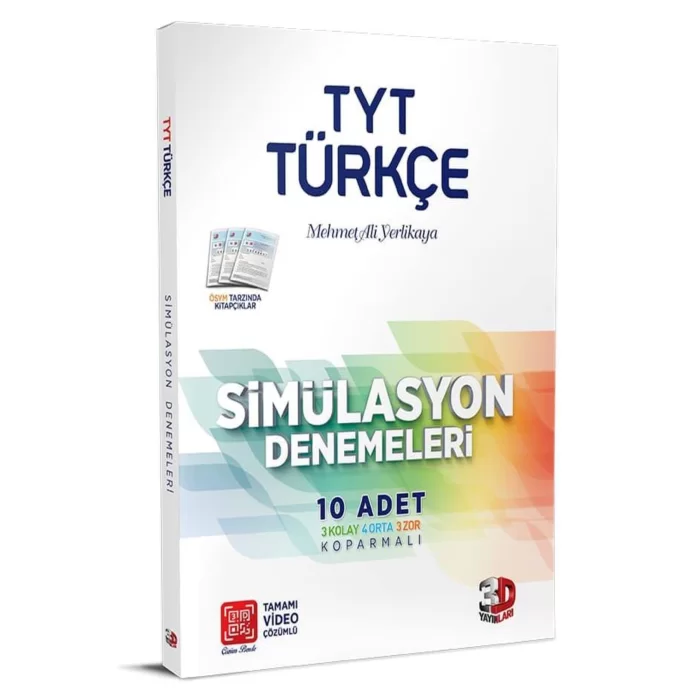 3D Tyt Türkçe Tamamı Video Çözümlü Simülasyon Denemeleri