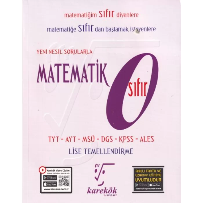 Karekök Matematik Sıfır Kitabı