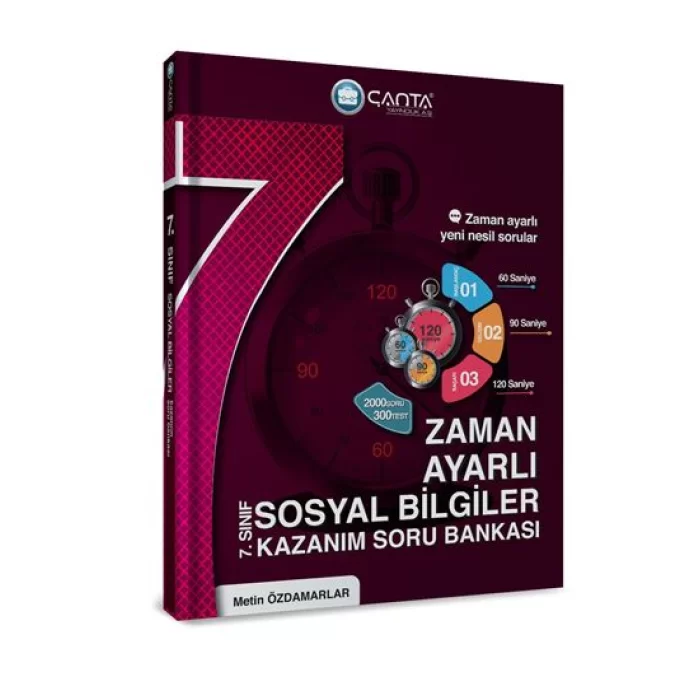 Çanta Yayınları 7.Sınıf Sosyal Bilgiler Zaman Ayarlı Kazanım Soru Bankası