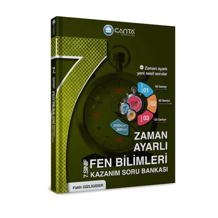 Çanta Yayınları 7.Sınıf Tüm Dersler Zaman Ayarlı Kazanım Soru Bankası