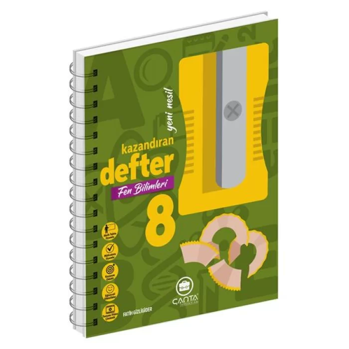 Çanta Yayınları 8.Sınıf Fen Bilimleri Okula Yardımcı Kazandıran Defter