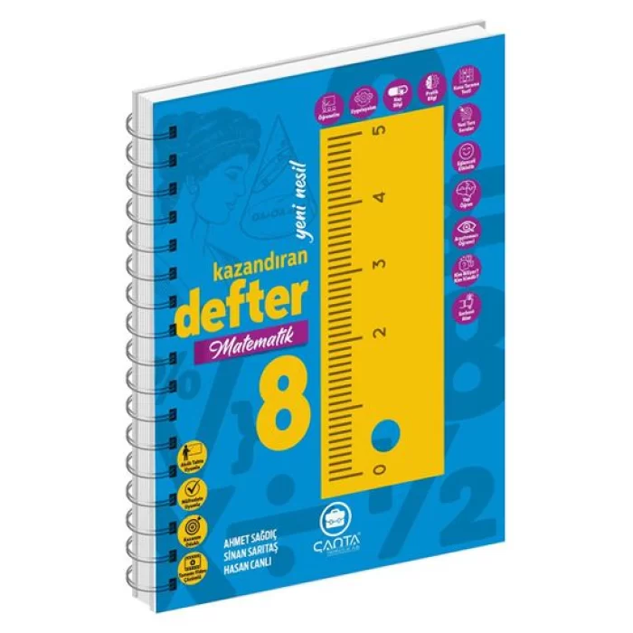 Çanta Yayınları 8.Sınıf Matematik Okula Yardımcı Kazandıran Defter