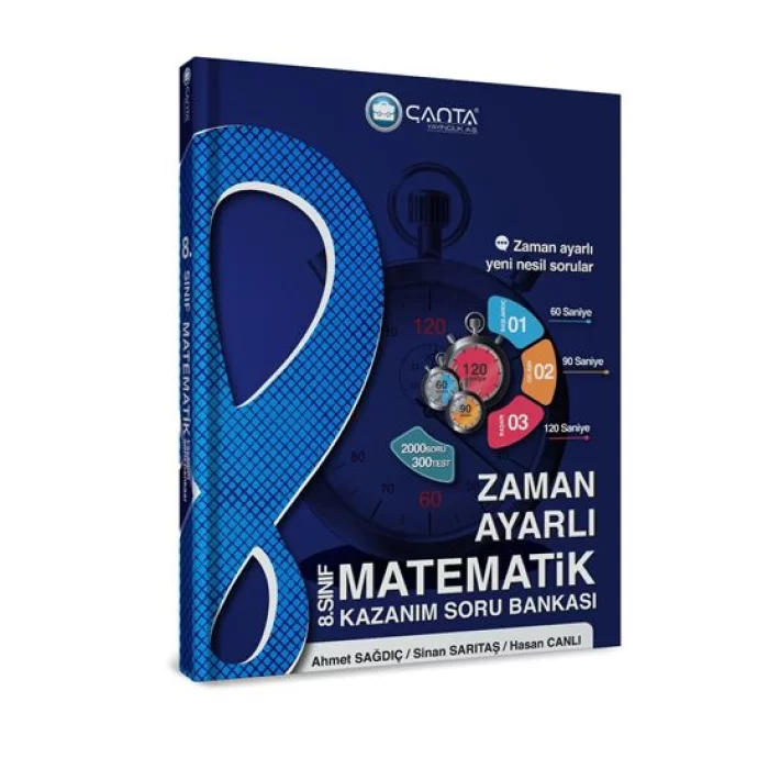 Çanta Yayınları 8.Sınıf Matematik Zaman Ayarlı Kazanım Soru Bankası