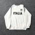 ITALIA BEYAZ OVERSIZE SWEATSHIRT