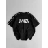 JWD 22 OVERSİZE TSHİRT-SIYAH