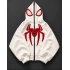 SPIDER Zip Hoodie White