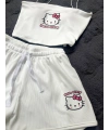 HELLO KİTTY ŞORTLU DOLGULU CROP TAKIM