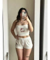 HELLO KİTTY ŞORTLU DOLGULU CROP TAKIM