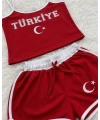 TÜRKİYE ŞORTLU CROP TAKIM