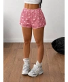 PULL DETAYLI ŞORT-PEMBE