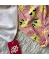 Sarı My Little Pony Fluttershy Desenli Şık Alt Üst Takımı