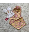 Sarı My Little Pony Fluttershy Desenli Şık Alt Üst Takımı