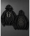 Snake Zip Hoodie - black