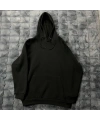 BASIC OVERSİZE KAPÜŞONLU SWEATSHİRT-SİYAH