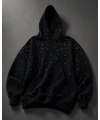 Midnight Taşlı Oversize Hoodie