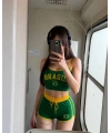 BRASİL ŞORTLU CROP TAKIM - YEŞİL