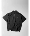 NK YARIM FERMUAR SIYAH OVERSİZE TSHİRT