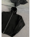NINJA SIYAH ZİPP HOODİE