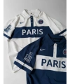 PSG POLO YAKA BEYAZ OVERSİZE TSHİRT