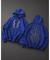 Snake Zip Hoodie - blue