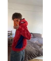 SPIDER OVERSİZE HOODİE-RED