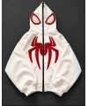 SPIDER Zip Hoodie White