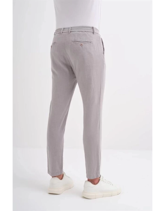 0008 İp Bağlamalı Jogger Erkek Pantolon Gri