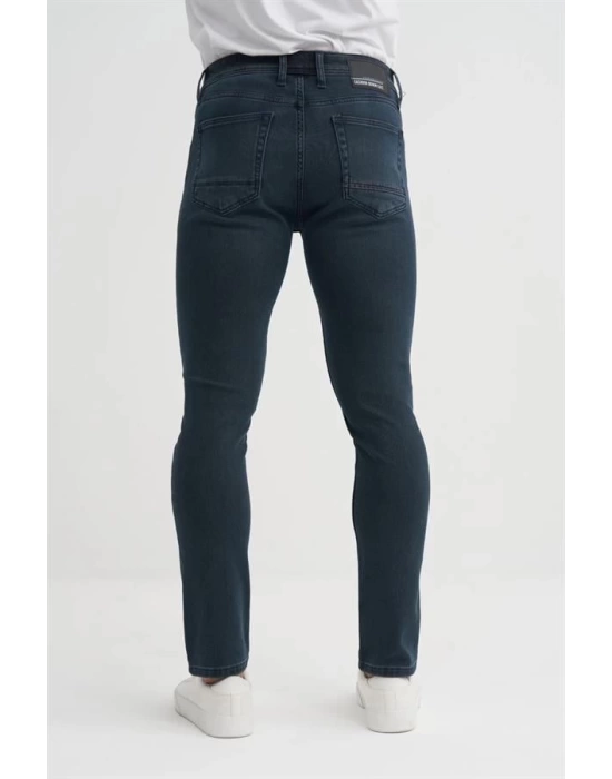 0756 Parker Normal Bel Dar Paça Slim Fit Erkek Kot Pantolon Gri