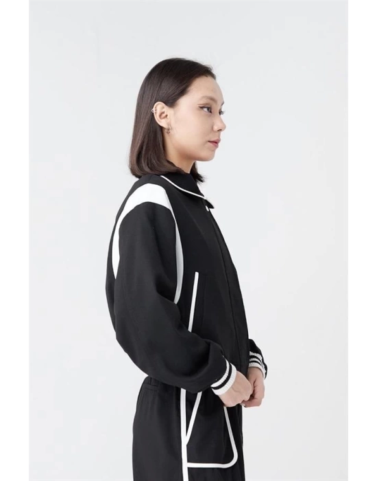 24K51308  Renk Detaylı Spor Ceket