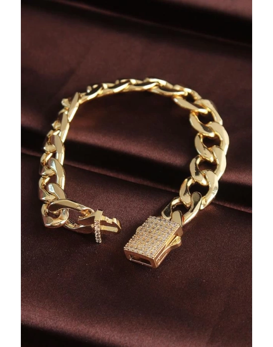 316L Çelik Vip Seri Gold Renk Gurmet Model Bileklik