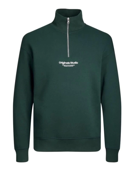 Yarım Fermuar Erkek Sweatshirt