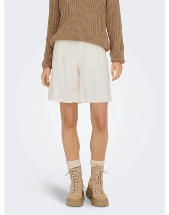 Loose Fit Keten Kadın Şort
