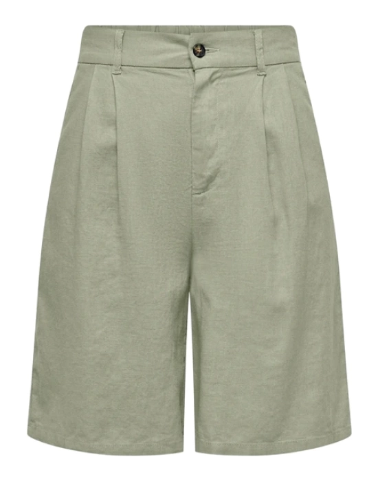 Loose Fit Keten Kadın Şort