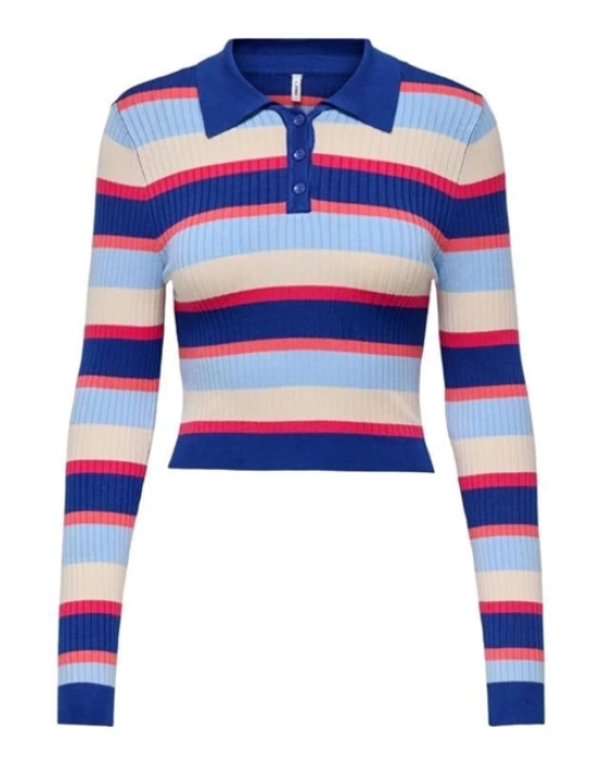 15340979 Polo Yaka Crop Kadın Kazak