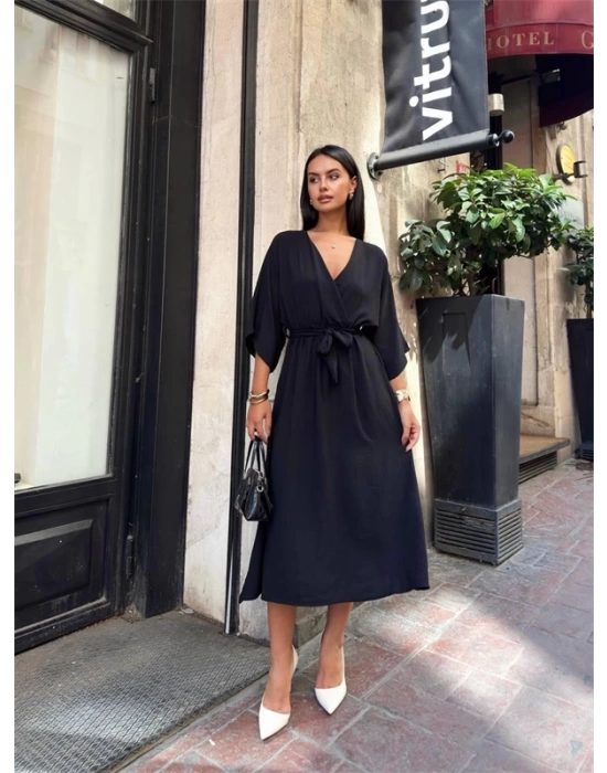 Ayrobin midi elbise