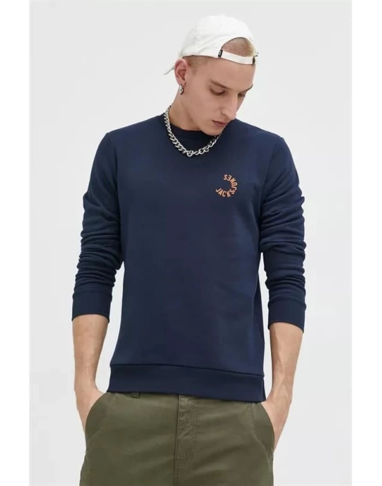 Bisiklet Yaka Basic Sweatshirt