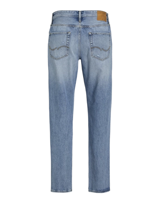 Boru Paça Yırtmaçlı %100 Pamuk Erkek Denim