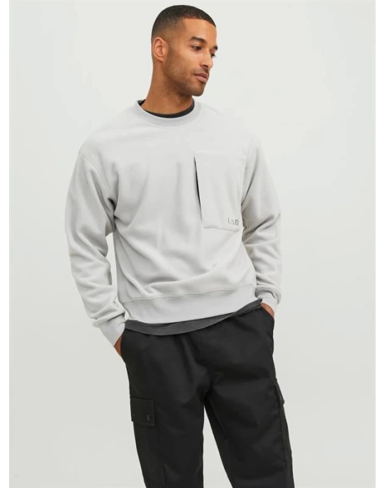 Cep Detaylı Polar Sweatshirt