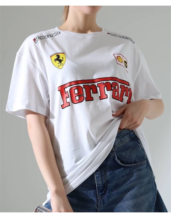 Fer Baskılı Kadın T-Shirt