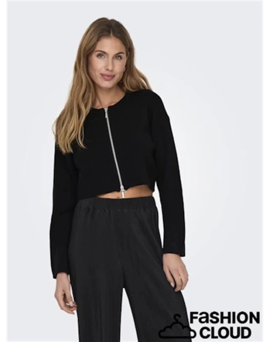 Fermuarlı Oversize Yeni Nesil Kadın Sweat