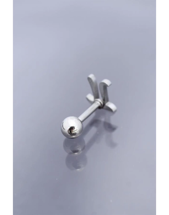 Gümüş Renk Pİ Sembol 316L Cerrahi Çelik Piercing