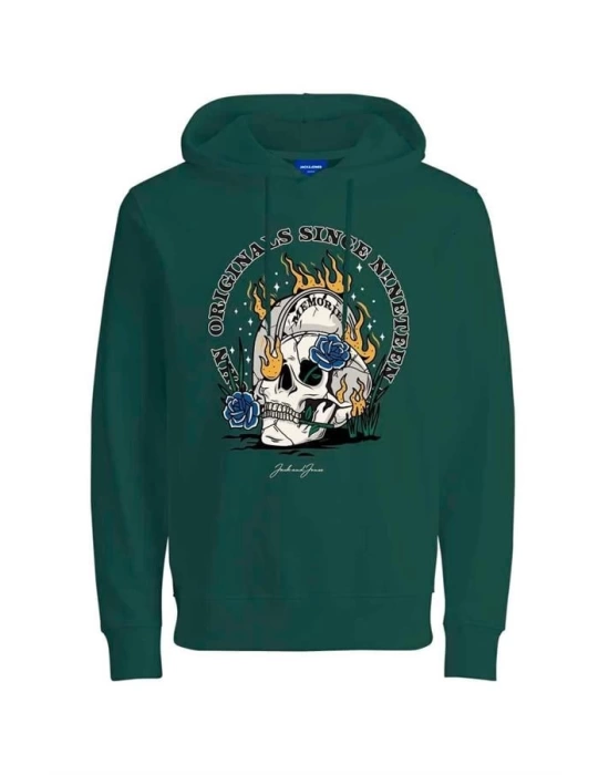 Kurukafa Baskı Kapüşonlu Sweatshirt