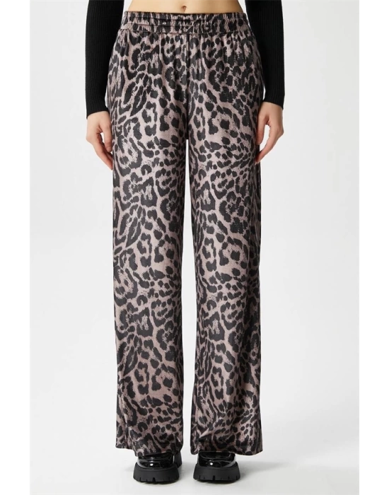 Leopar desen pantolon