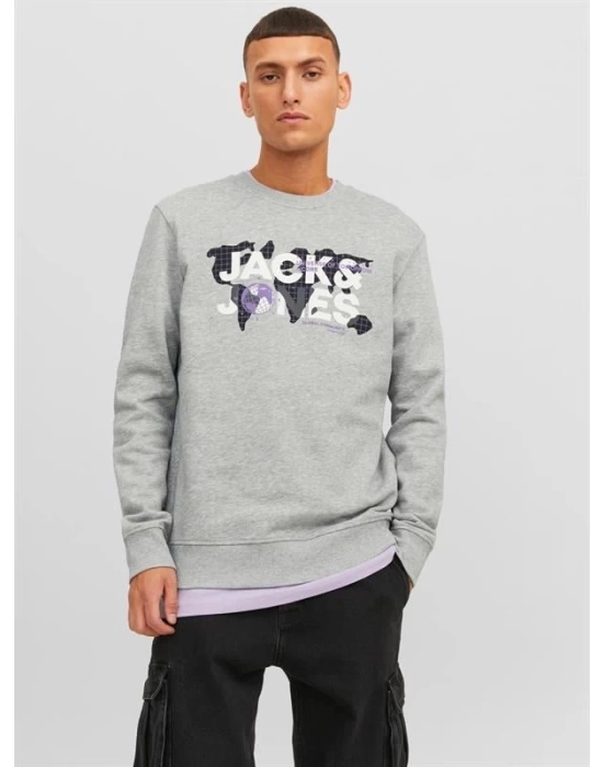 Logo Baskılı Erkek Sweatshirt