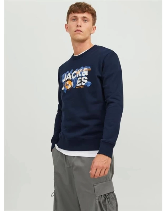 Logo Baskılı Erkek Sweatshirt