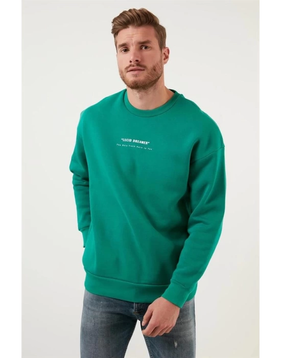 New Age Sırt Baskılı Üç İplik Sweatshirt